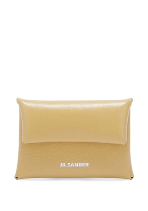 Jil Sander mini sheepskin coin purse - Yellow