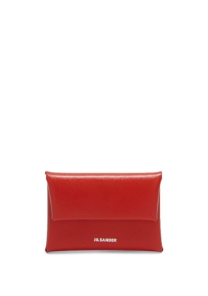 Jil Sander mini leather coin purse - Red