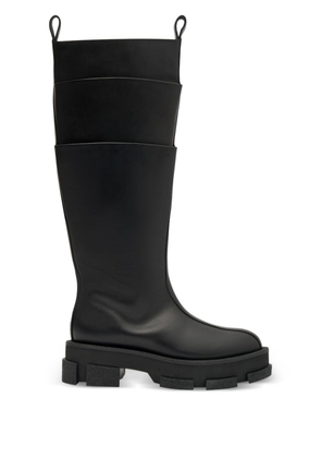Dion Lee Gao leather knee boots - Black