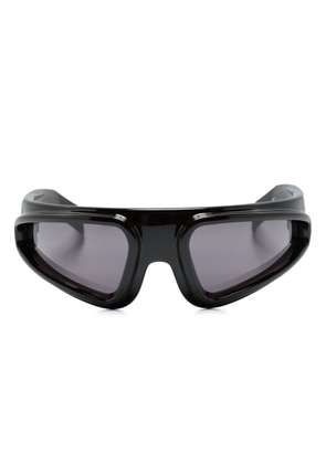 Rick Owens biker-frame sunglasses - Black
