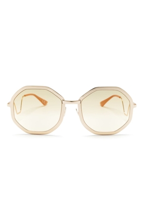 Marni Eyewear round-frame tinted sunglasses - Gold