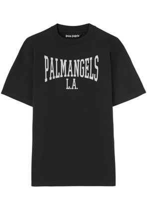 Palm Angels logo-print cotton T-shirt - Black