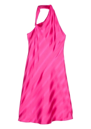 Emporio Armani halterneck satin dress - Pink