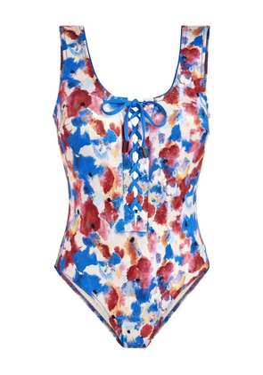 Vilebrequin Flowers In The Sky swimsuit - Blue