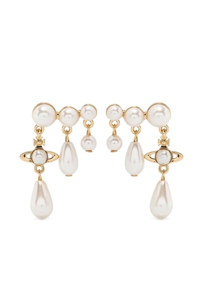 Vivienne Westwood beaded drop earrings - Gold