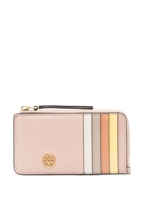 Tory Burch Robinson leather cardholder - Pink