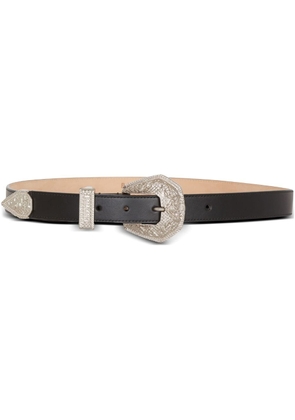 Balmain Western leather belt - Black