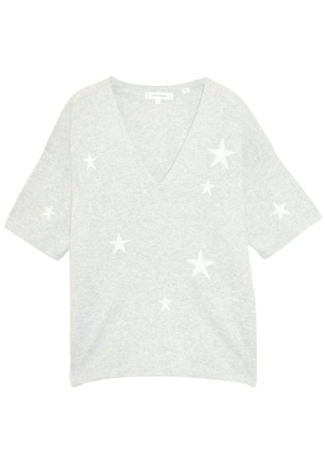 Chinti & Parker star-print cotton-blend T-shirt - Grey