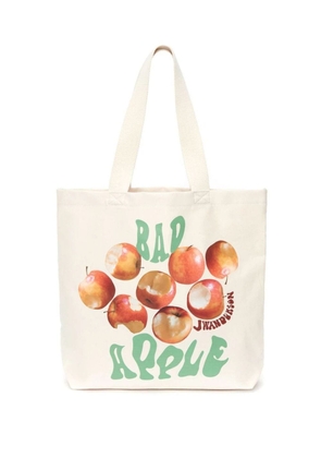 JW Anderson apple-print tote bag - Neutrals