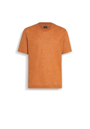 Bright Orange Linen T-shirt