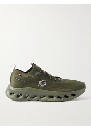 LOEWE - On Cloudtilt Stretch-Knit Sneakers - Men - Green - EU 41