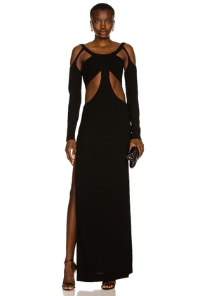 MONOT Cutout Backless Maxi Dress in Black - Black. Size 2 (also in ).