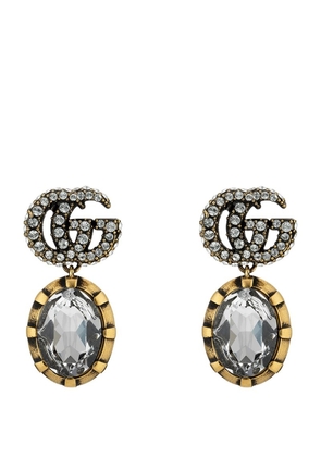 Gucci Crystal Double G Earrings
