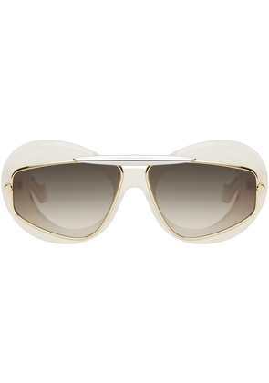 LOEWE Off-White Wing Double Frame Sunglasses