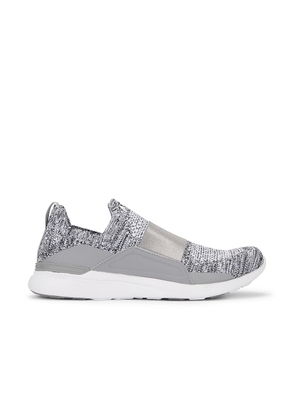 APL: Athletic Propulsion Labs Techloom Bliss Sneaker in Heather Grey & White - Grey. Size 10.5 (also in 11, 11.5, 9).