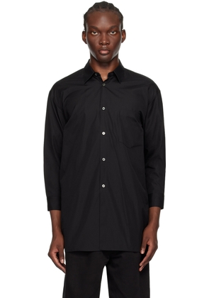Black Comme des Garçons Black Spread Collar Shirt