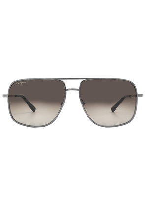 Salvatore Ferragamo Dark Grey Navigator Mens Sunglasses SF278S 069 60