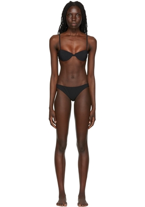 TOTEME Black Nylon Bikini