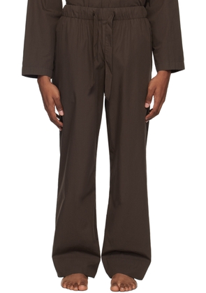 Tekla Brown Drawstring Pyjama Pants