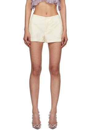Blumarine Off-White Pocket Shorts