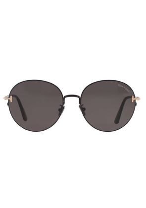 Tom Ford Brown Round Unisex Sunglasses FT0966-K 01A 58