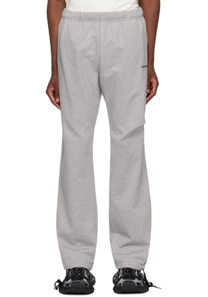 We11done Gray Wide Sweatpants
