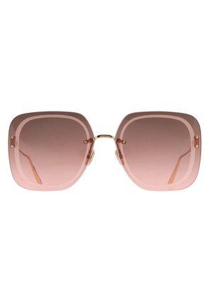 Dior ULTRADIOR Pink Gradient Square Ladies Sunglasses CD40031U 10F 65