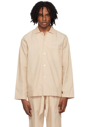 Tekla Tan Long Sleeve Pyjama Shirt
