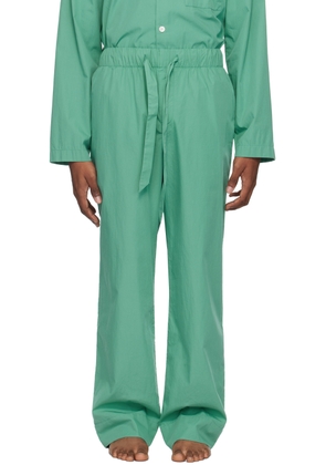 Tekla Green Drawstring Pyjama Pants