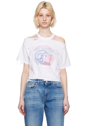 Stella McCartney White Distressed T-Shirt