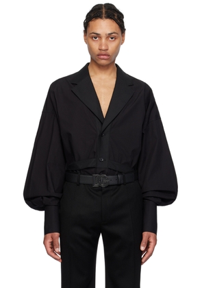 Dolce & Gabbana Black Belted Shirt
