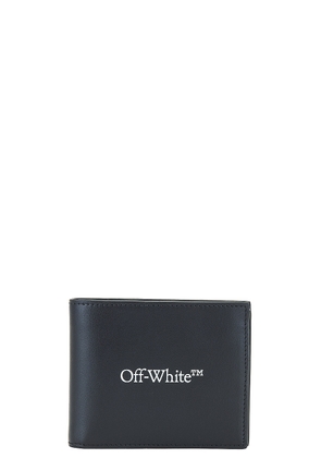 OFF-WHITE Bookish Bifold Wallet in Black & White - Black. Size all.