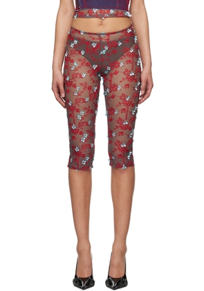 Ottolinger Red Floral Shorts