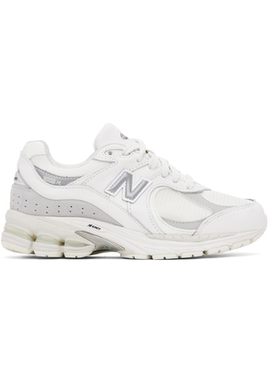 New Balance White & Gray 2002RX Sneakers