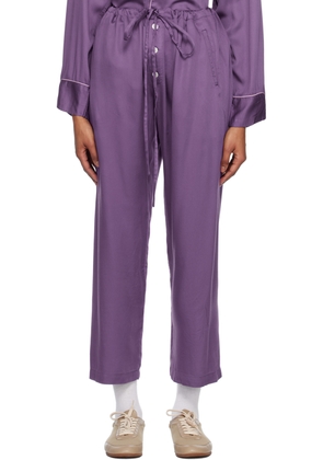Bode Purple Amethyst Pyjama Pants