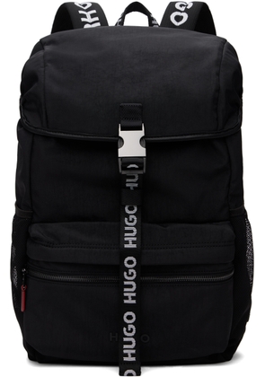 Hugo Black Logo Webbing Backpack
