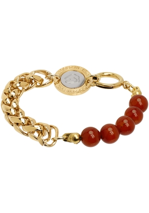 IN GOLD WE TRUST PARIS SSENSE Exclusive Gold Beaded Bracelet