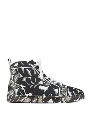Christian Louboutin Louis Orlato Floral High-Top Sneakers