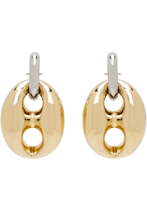 Rabanne Gold & Silver Eight Chunky Earrings