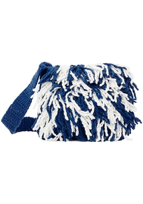ADER error Blue & White Mini Komon Bag
