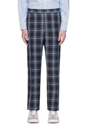 Thom Browne Navy Check Trousers
