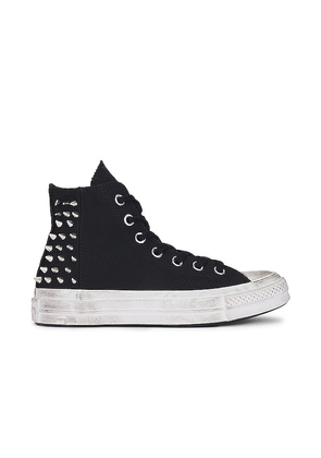 Converse Chuck 70 Studded Sneaker in Black. Size 10.5, 5.5.