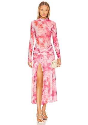 Bardot Lea Midi Dress in Pink. Size S.