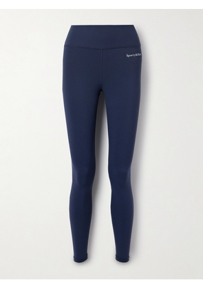 Sporty & Rich - Printed Stretch Leggings - Blue - x small,small,medium,large,x large