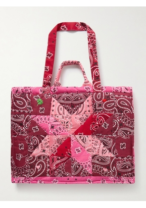 CALL IT BY YOUR NAME - Maxi Cabas Reversible Patchwork Paisley-print Cotton-poplin Tote - Pink - One size