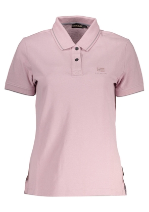 Napapijri  Pink Cotton Polo Shirt - XS