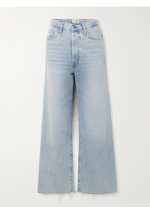 FRAME - + Net Sustain Le Low Baggy Distressed High-rise Wide-leg Jeans - Blue - 23,24,25,26,27,28,29,30,31,32