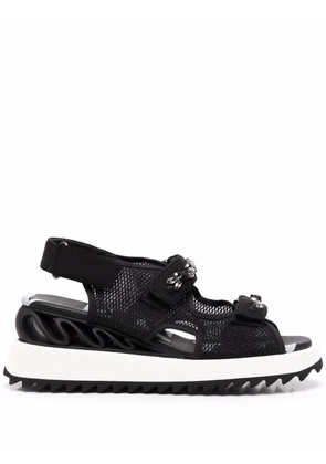Le Silla Yui Wave slingback flatform sandals - Black