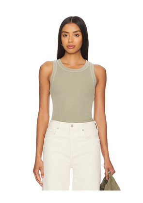Citizens of Humanity Isabel Rib Tank in Olive. Size M, S, XL, XS.