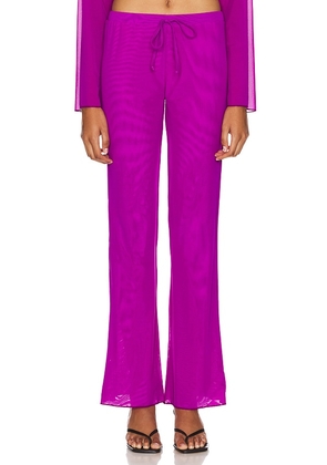 Gonza Wide Leg Pants in Purple. Size L, S, XS.